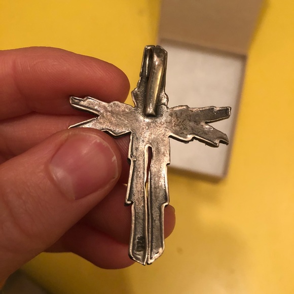 Stunning artistic sterling silver cross NWOT - Picture 4 of 7
